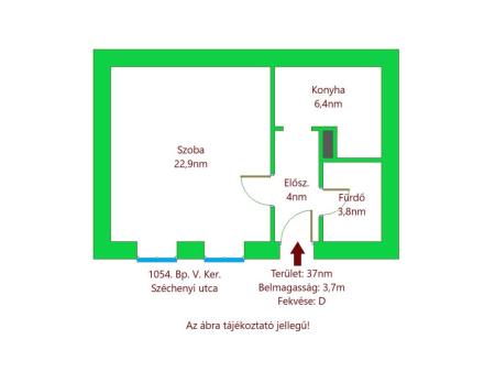flat For rent 1054 Budapest Széchenyi utca Property image: 2