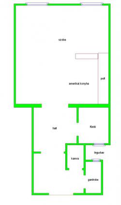 Kiadó lakás 1055 Budapest Szent István  körút 45m2 570 €/hó Ingatlan kép: 3