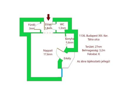 flat For rent 1136 Budapest Tátra utca Property image: 2