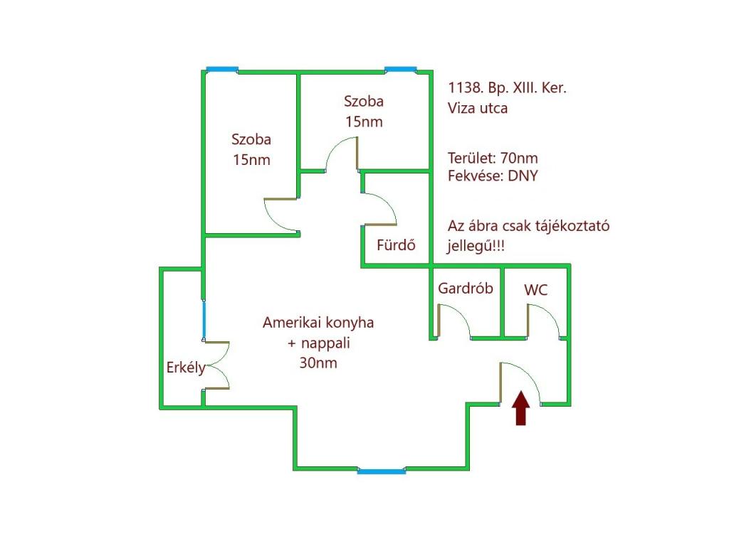 Kiadó lakás 1138 Budapest Viza utca Ingatlan kép: 1