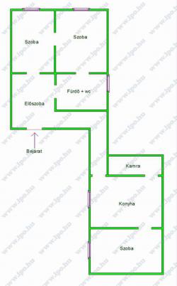 flat For rent 1056 Budapest Királyi Pál 97sqm 200 000 HUF/month ing_kep: 11
