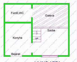 flat For rent 1078 Budapest Nefelejcs utca 25sqm 150 000 HUF/month ing_kep: 4