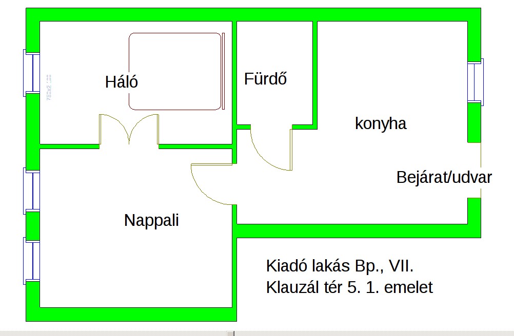 Kiadó lakás 1072 Budapest Klauzál tér Ingatlan kép: 1
