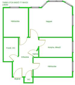 flat For rent 1034 Budapest Tímár utca 75sqm 290 000 HUF/month Property image: 2