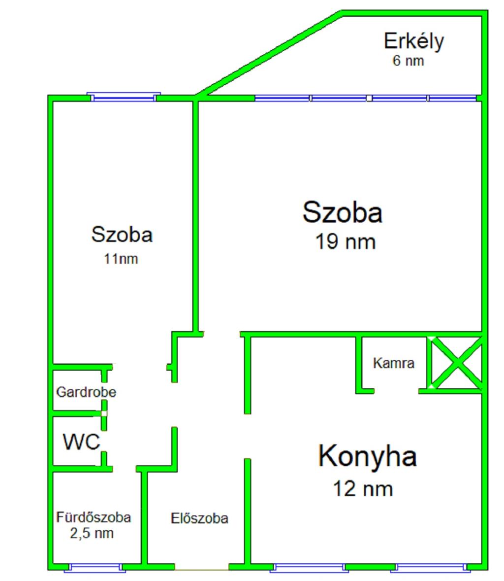 Eladó lakás 1113 Budapest Badacsonyi utca 53m2 71,9M Ft Ingatlan kép: 1