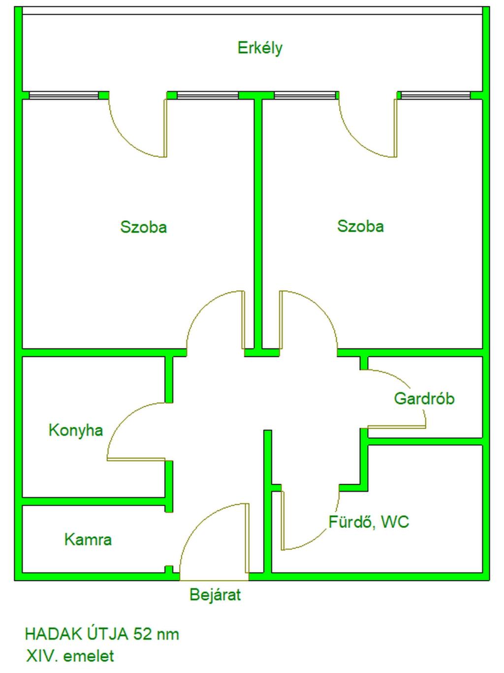 Eladó lakás 1119 Budapest Hadak útja 52m2 71,9M Ft Ingatlan kép: 1