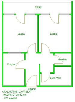 Eladó lakás 1119 Budapest Hadak útja 52m2 71,9M Ft Ingatlan kép: 7