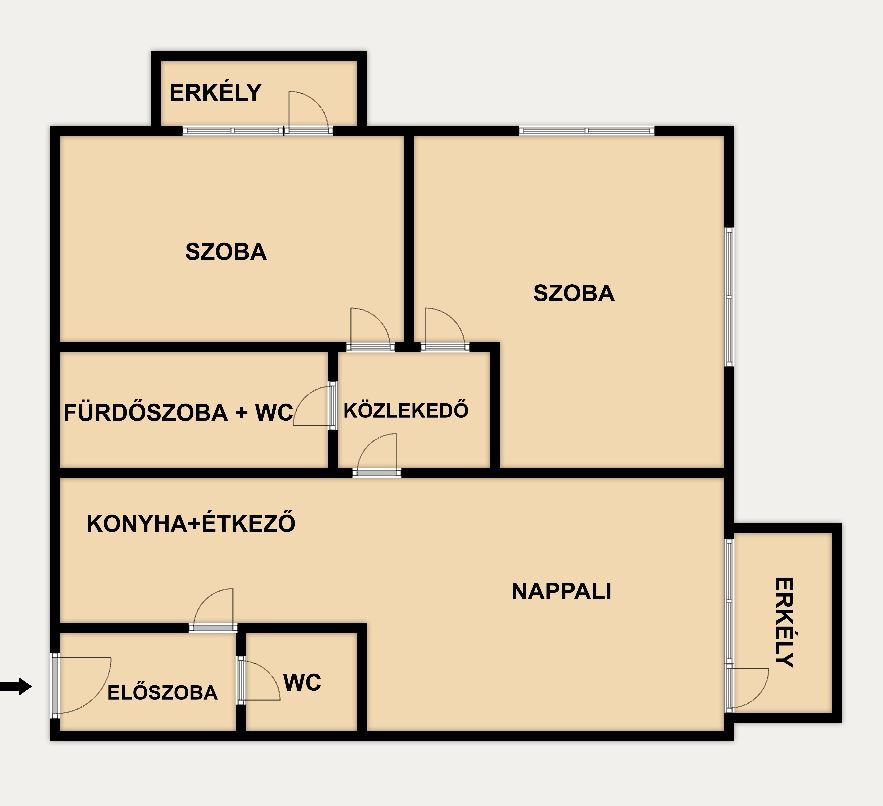 Eladó lakás 1173 Budapest Kaszáló utca 68m2 84,9M Ft Ingatlan kép: 1