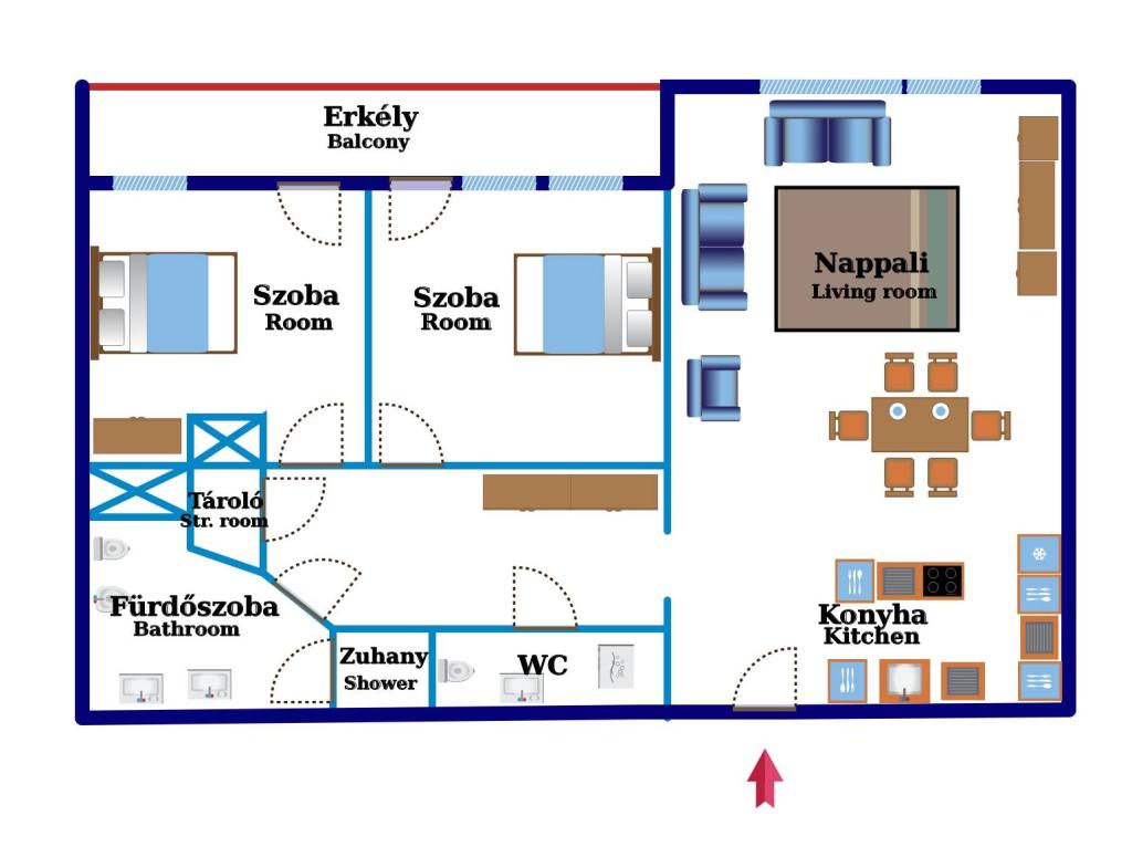 Kiadó lakás 1011 Budapest Attila út 86m2 1 300 €/hó Ingatlan kép: 1