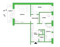 flat For sale 2310 Szigetszentmiklós Szent Miklós útja 61sqm 53,99M HUF Property image: 2