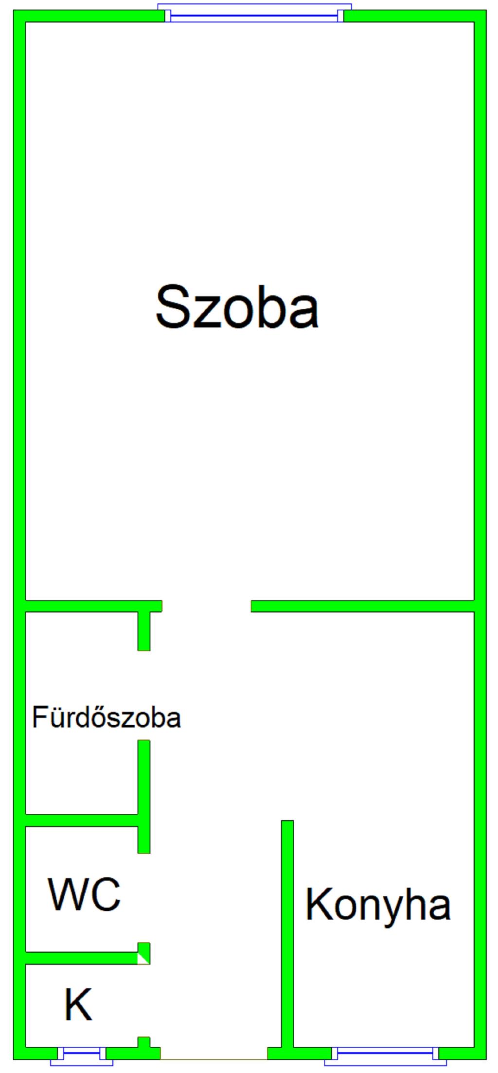 flat For sale 1035 Budapest Hunor utca 34sqm 49M HUF Property image: 1