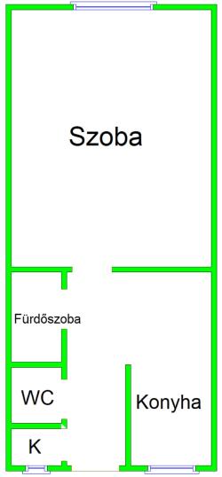 flat For sale 1035 Budapest Hunor utca 34sqm 49M HUF Property image: 1