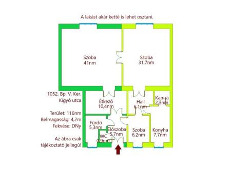 Eladó lakás 1052 Budapest Kígyó utca Ingatlan kép: 2
