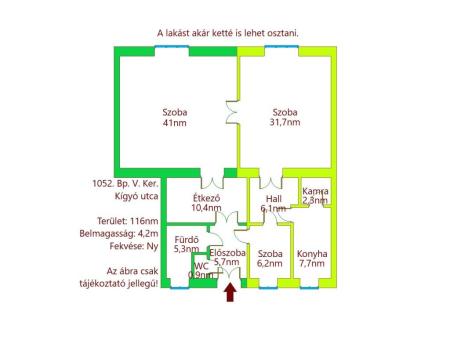 Eladó lakás 1052 Budapest Kígyó utca Ingatlan kép: 2