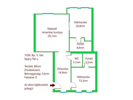 Eladó lakás 1056 Budapest Nyári Pál Ingatlan kép: 2